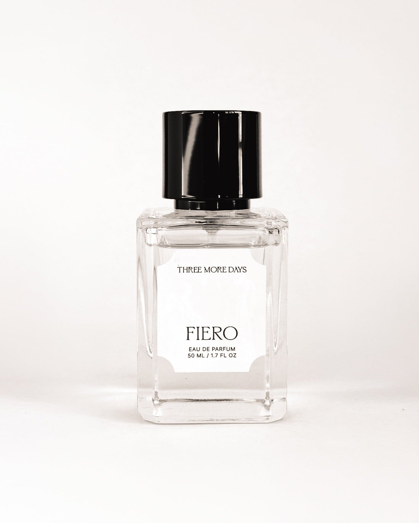 Fiero perfume bottle on a white background