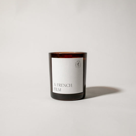 A FRENCH FILM: SEA SALT / AMBRETTE SEEDS / SANDALWOOD / SAGE AMBER CANDLE 200G - Three More Days Collection