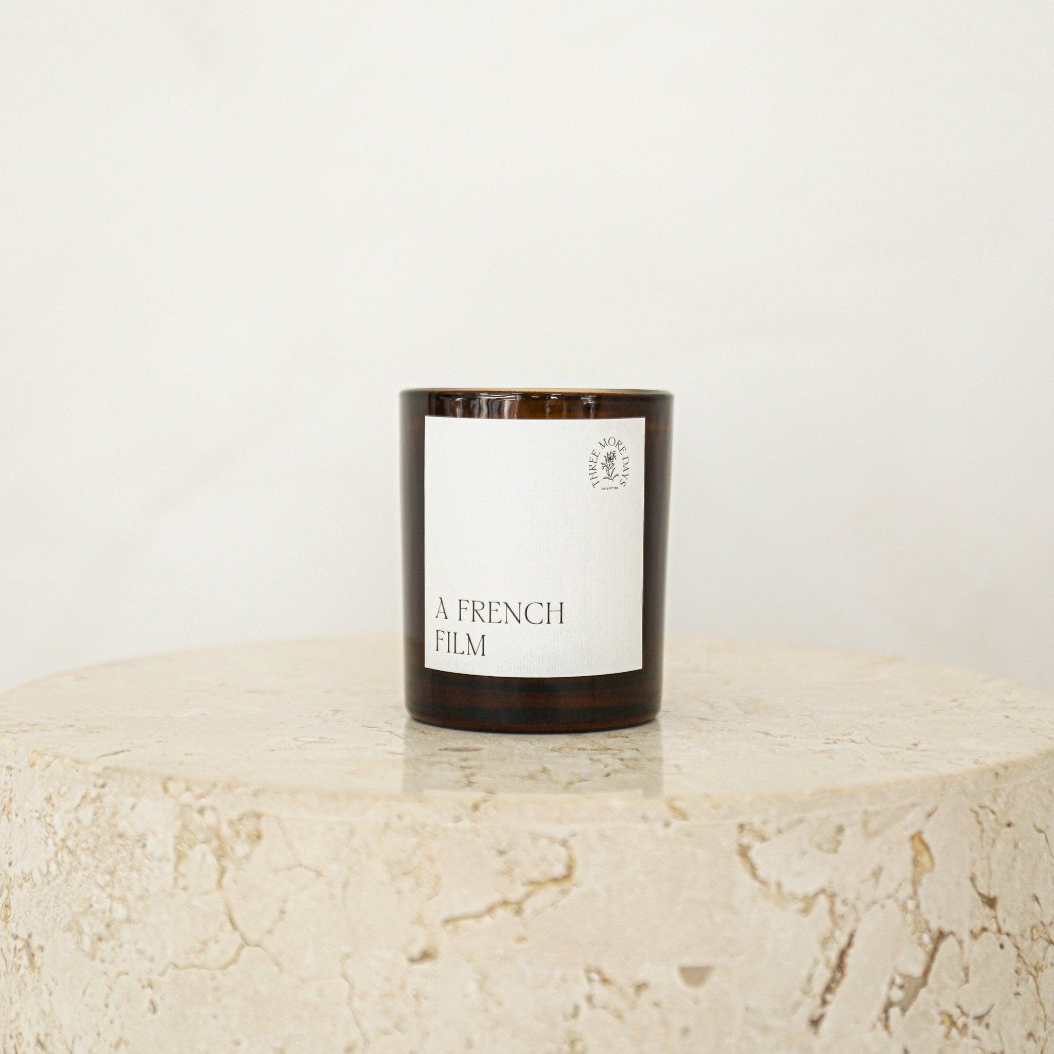 A FRENCH FILM: SEA SALT / AMBRETTE SEEDS / SANDALWOOD / SAGE AMBER CANDLE 200G - Three More Days Collection