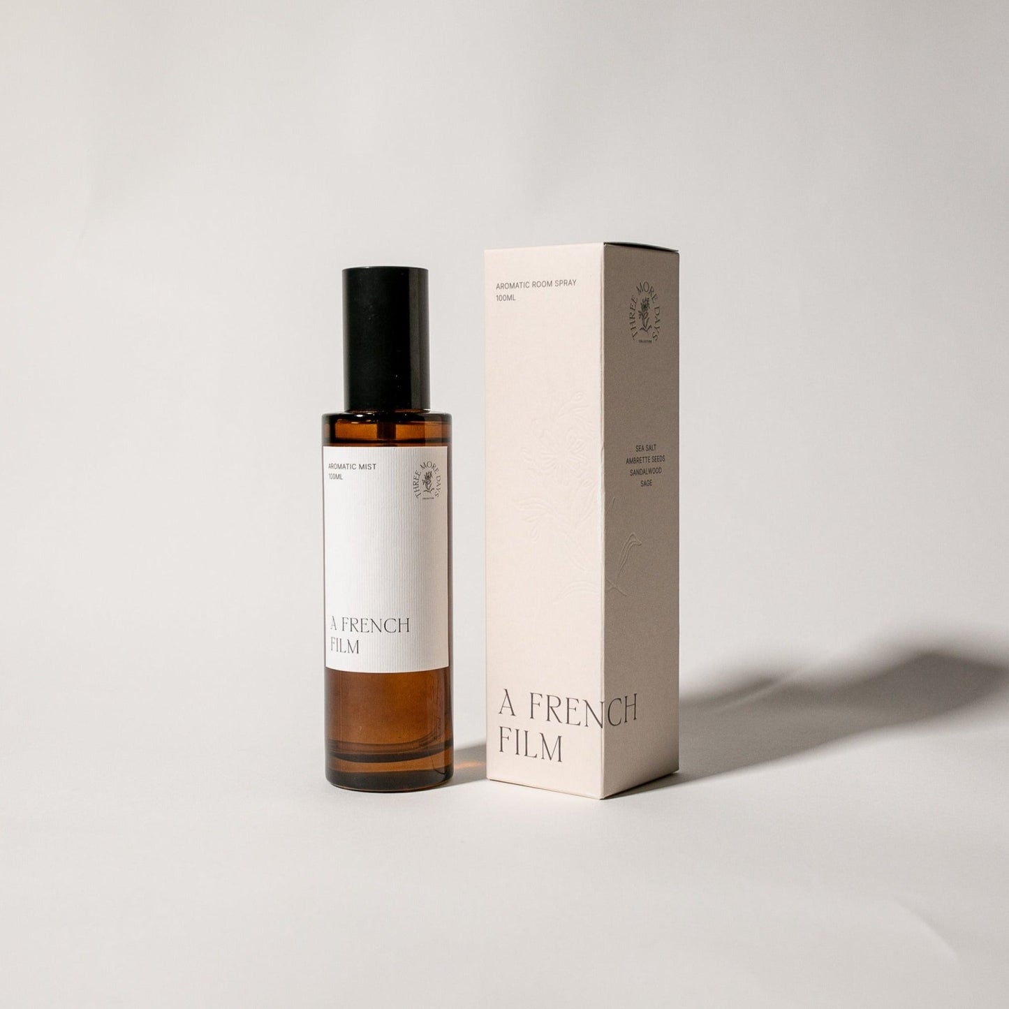 A FRENCH FILM: SEA SALT / AMBRETTE SEEDS / SANDALWOOD / SAGE ROOM SPRAY - Three More Days Collection