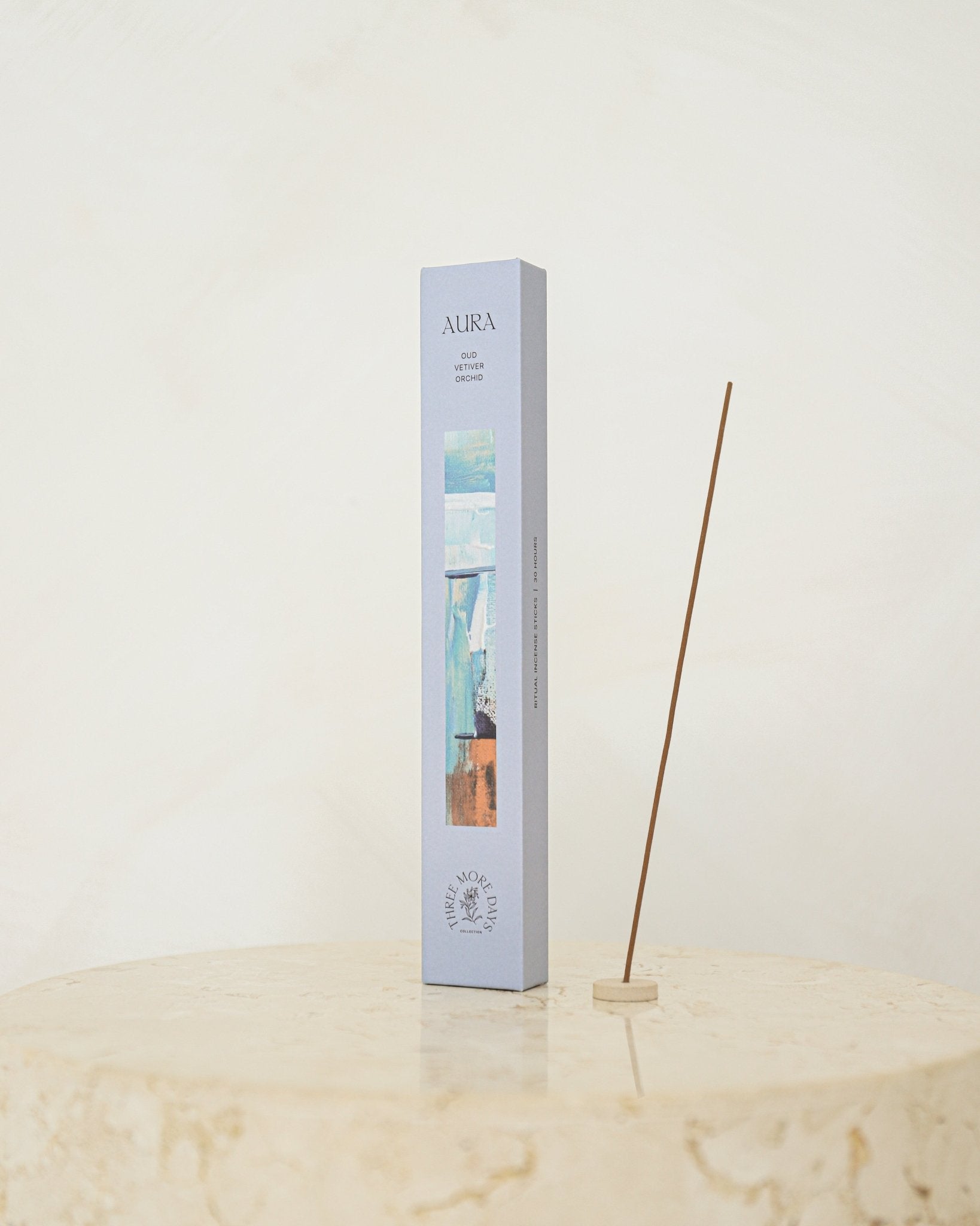 Aura Incense - Oud, Vetiver, Orchid - Three More Days Collection