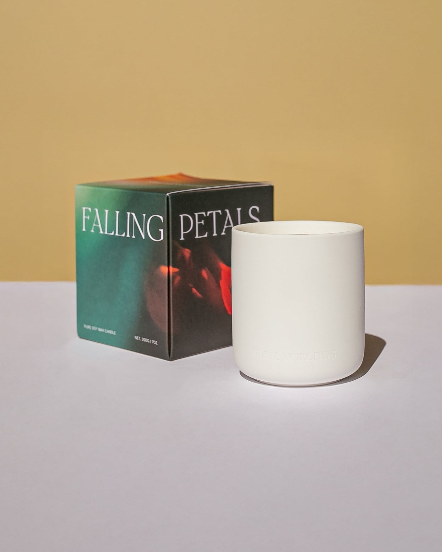 FALLING PETALS: Star Anise / Vanilla / Tonka Bean Ceramic CANDLE 200G - Three More Days Collection