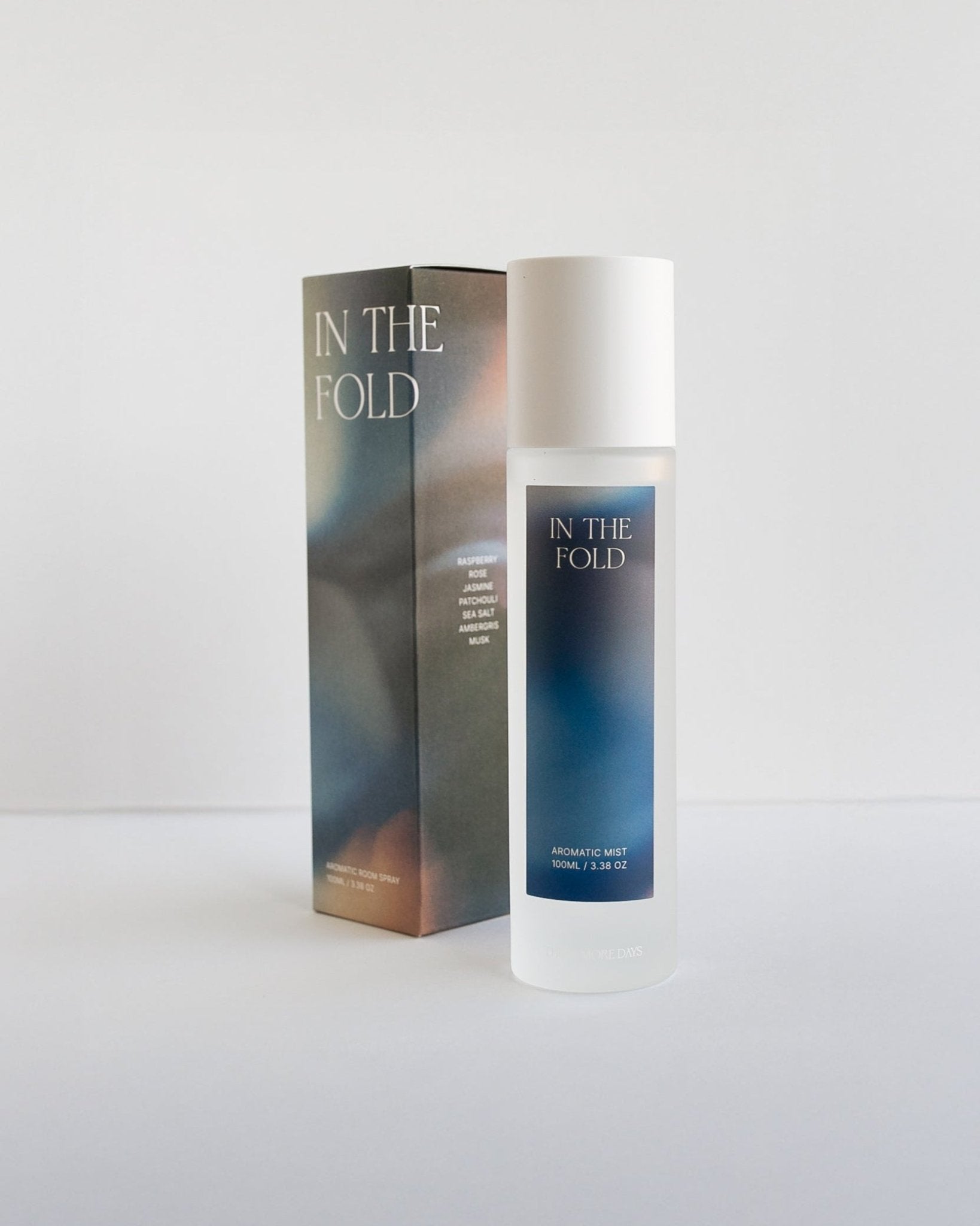 IN THE FOLD: Raspberry / Sea Breeze / Rose / Patchouli / Ambergris Ceramic ROOM SPRAY - Three More Days Collection
