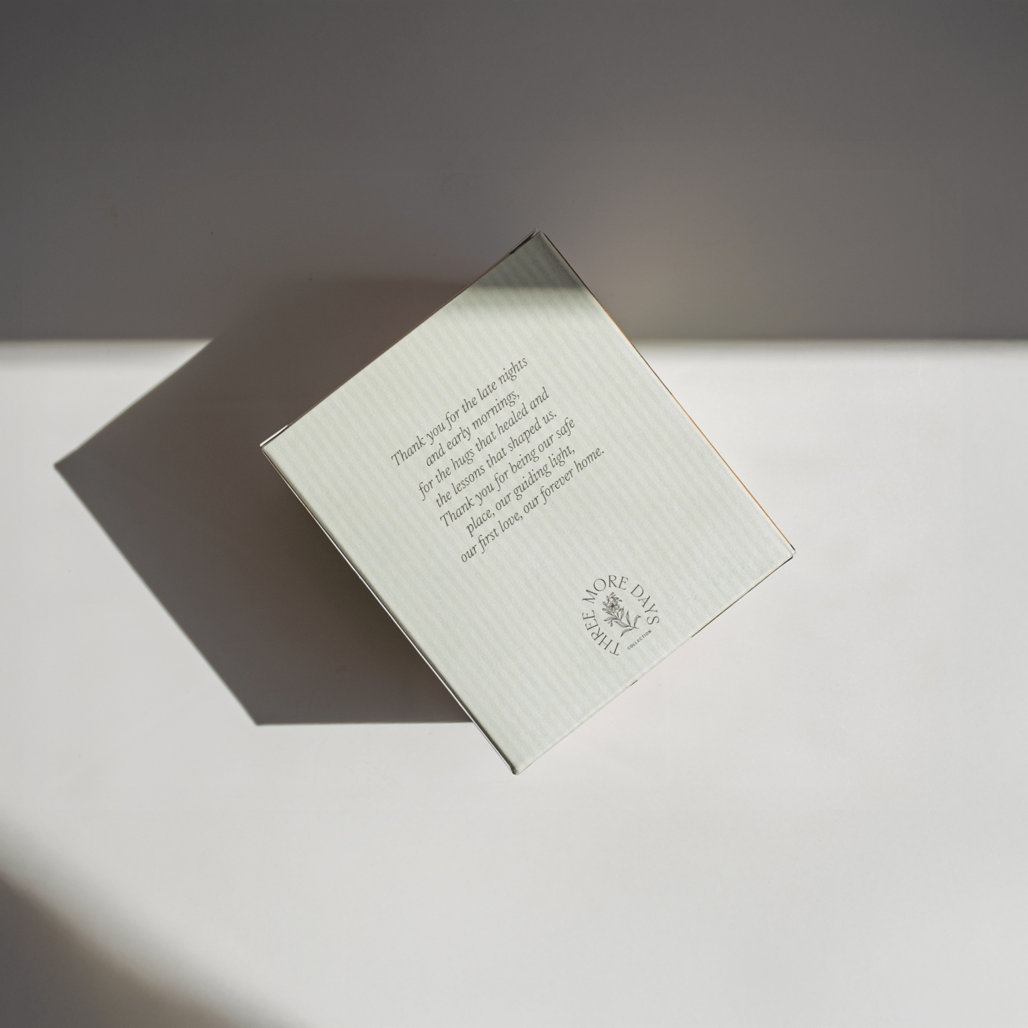 LOVE YOU MOM: PATCHOULI/ CEDARWOOD / ROSE / MUSK / SANDALWOOD AMBER CANDLE 200G - Three More Days Collection