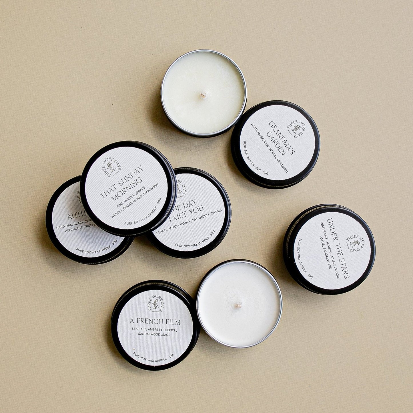 Mini Travel Candles Collection - Three More Days Collection