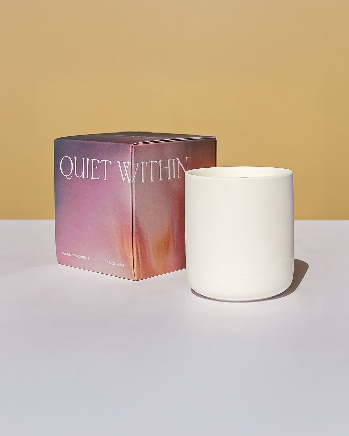 QUIET WITHIN: Citrus / Daisy / Jasmine / Sandalwood / Carnation Ceramic CANDLE 200G - Three More Days Collection