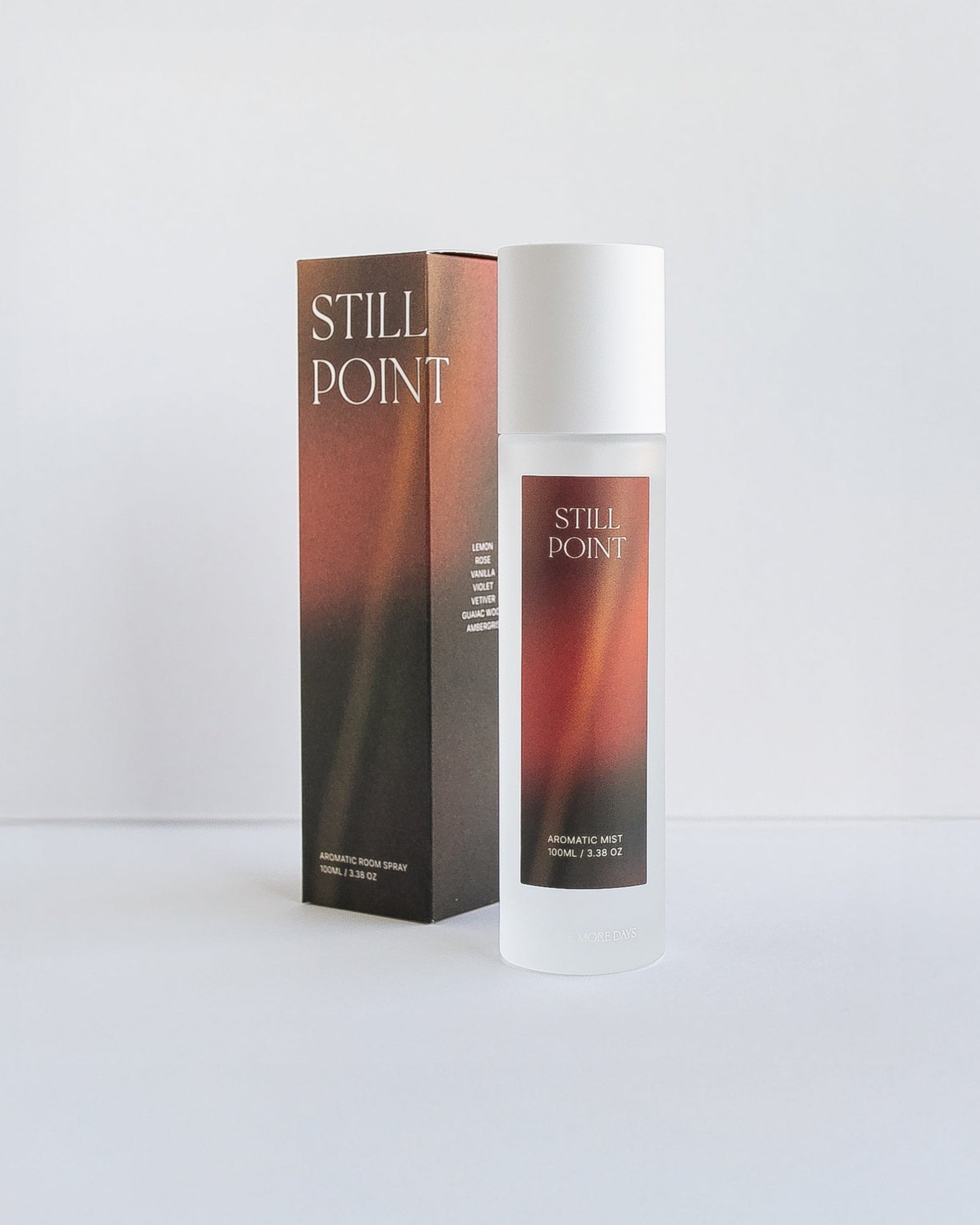 STILL POINT: Lemon / Rose / Violet / Vanilla / Guaiac Wood Ceramic ROOM SPRAY - Three More Days Collection