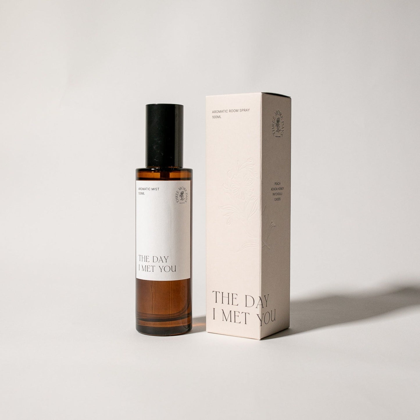 THE DAY I MET YOU: PEACH / ACACIA HONEY / PATCHOULI / CASSIS ROOM SPRAY - Three More Days Collection